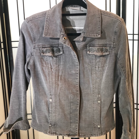 Chico's Jackets & Blazers - Chico’s Denim gray jacket Chico's Jackets & Blazers - Chico’s Denim gray jacket